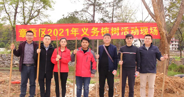 春回大地，萬物復蘇丨挺進環保聯合贛南專員辦、區生態環境局等單位開展義務植樹節活動