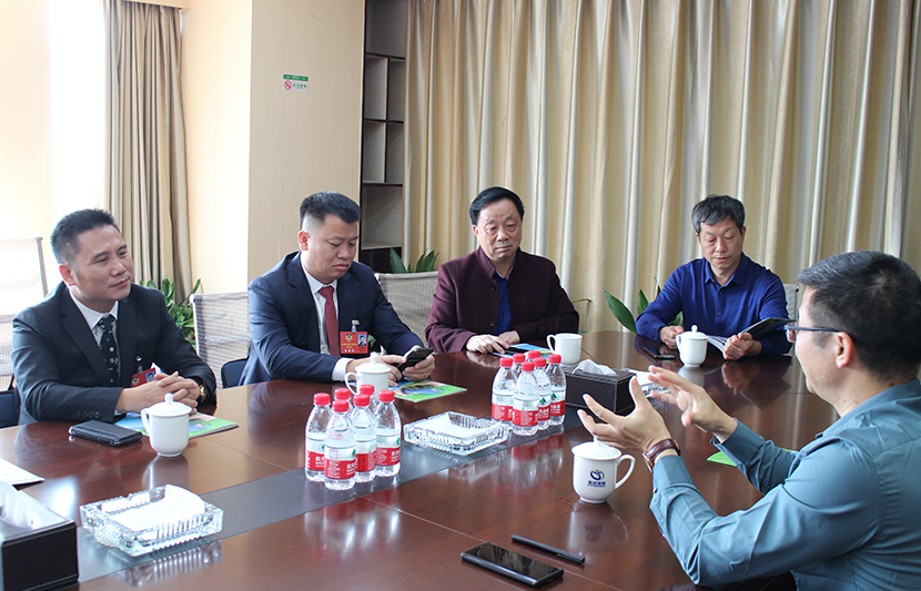 熱烈歡迎東莞市江西商會會長劉嘉等一行蒞臨挺進環保指導工作